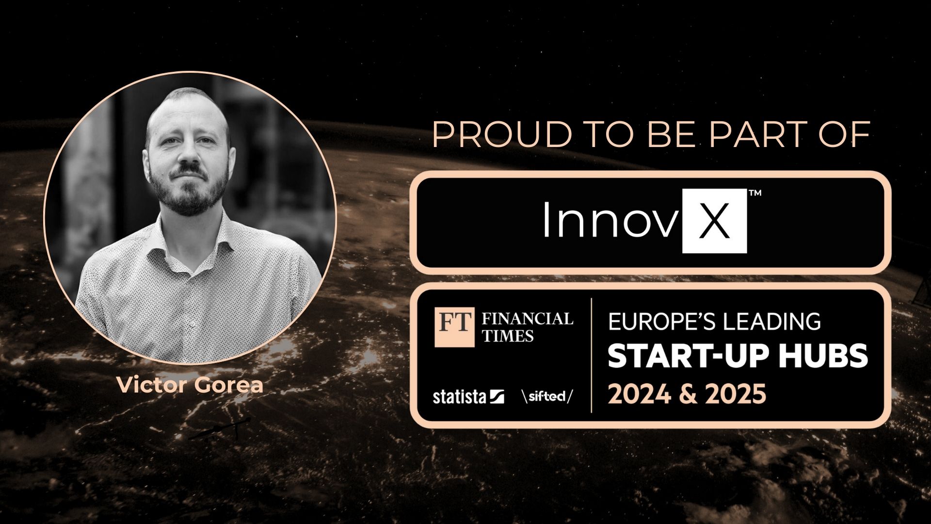 Victor Gorea — InnovX, Europe's Leading Start-up Hubs 2024 & 2025